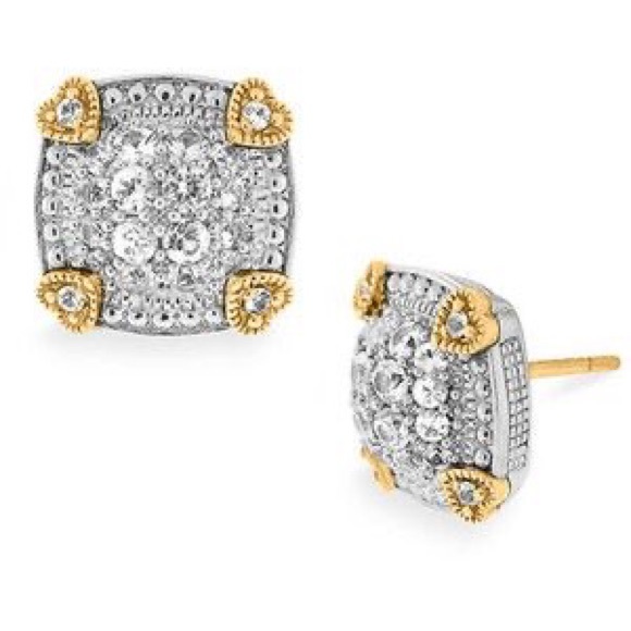 Judith Ripka Fontaine White Sapphire 18K 925